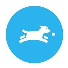 dog running icon